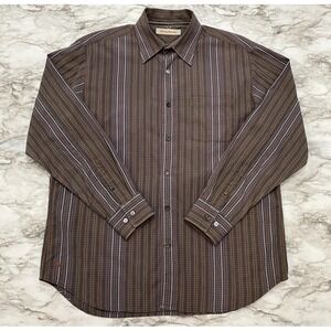TOMMY BAHAMA‎ Mens Shirt Size M (Relaxed) Multicolor Striped Pocket Long Sleeve